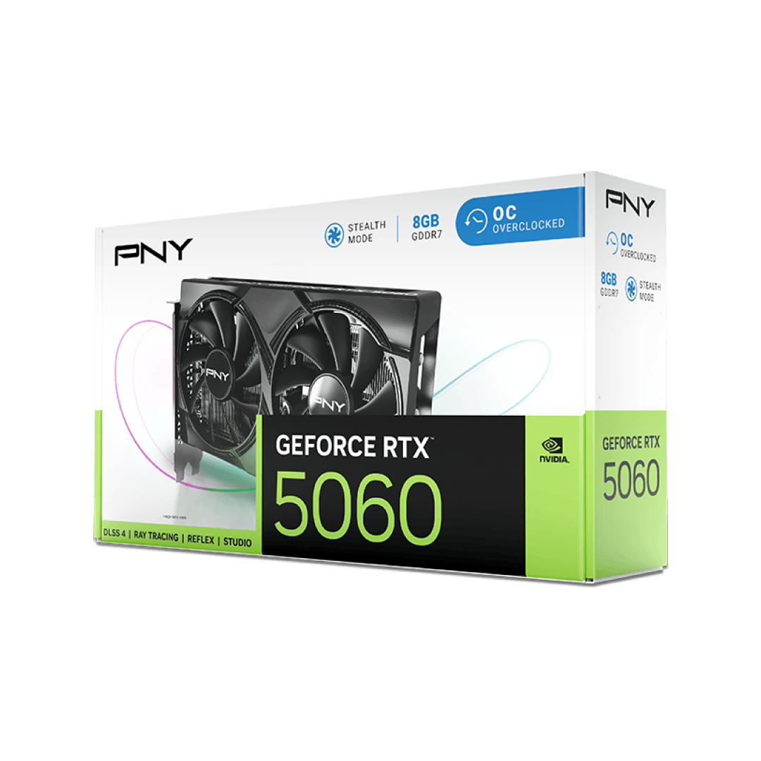 PNY GeForce RTX 5060 OC 8GB GDDR7 – Dual Fan / PCIe 5.0 / DLSS / Ray Tracing / Gaming Graphics Card 9