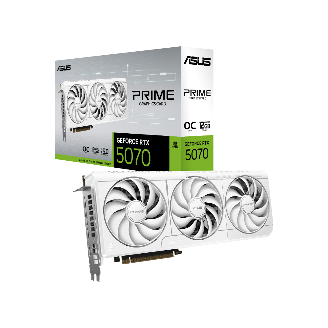ASUS PRIME GeForce RTX 5070 O12G‑White