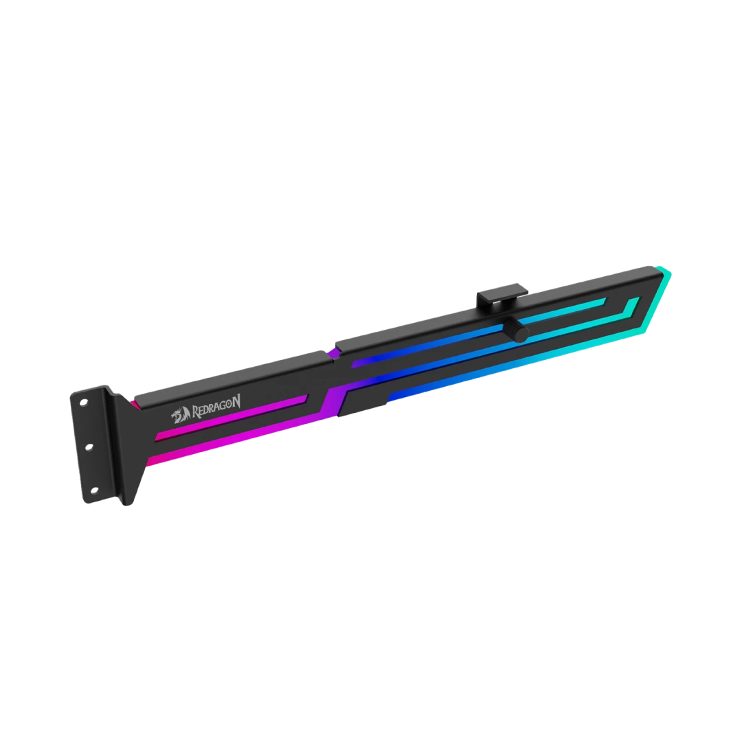 Redragon GPU Support Bracket RD-GCP03 Black – RGB Graphics Card Holder (SKU: RD-GCP03) 1