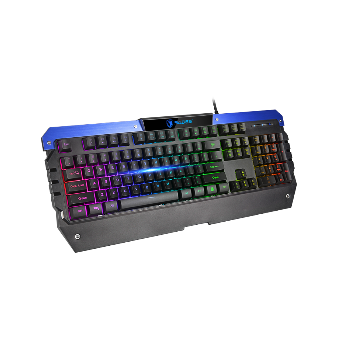SADES Battle Ram SAB10B Gaming Combo – RGB Keyboard + Mouse + Mousepad / 4000 DPI / Membrane Keyboard 4