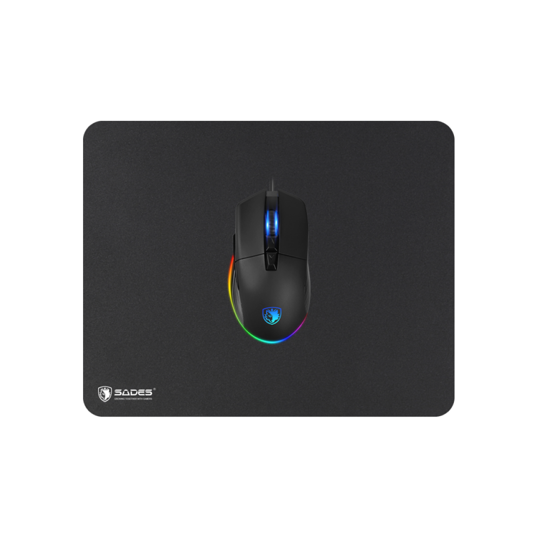 SADES Battle Ram SAB10B Gaming Combo – RGB Keyboard + Mouse + Mousepad / 4000 DPI / Membrane Keyboard 8