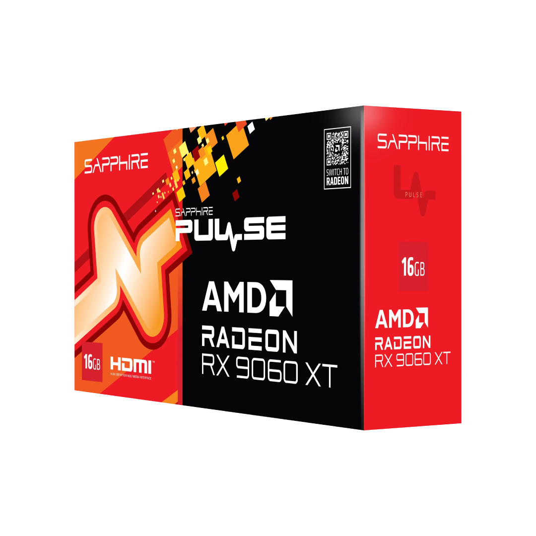 SAPPHIRE PULSE AMD Radeon™ RX 9060 XT Gaming OC 16GB GDDR6 Graphics Card 4