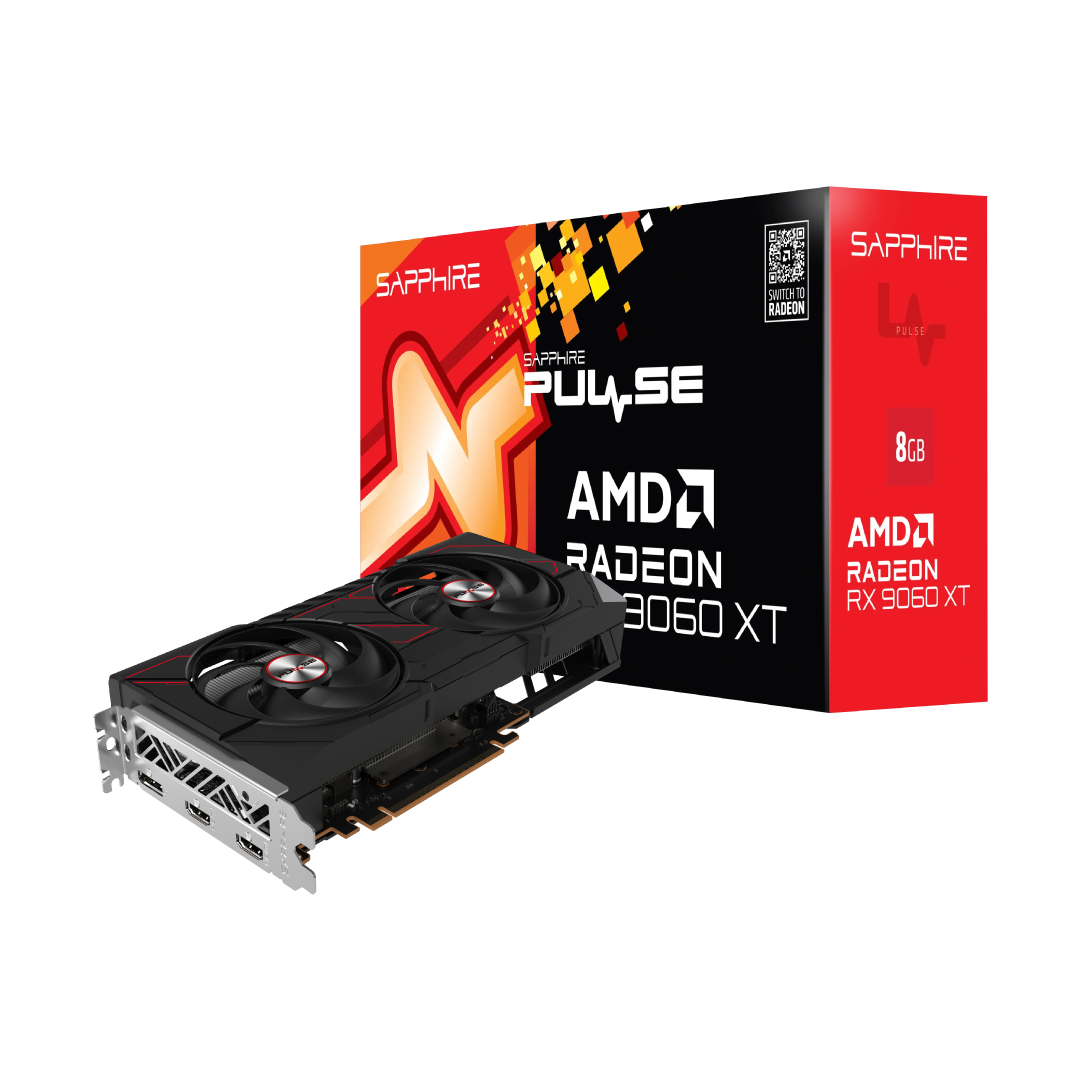 SAPPHIRE PULSE AMD Radeon™ RX 9060 XT Gaming OC 8GB GDDR6 Graphics Card