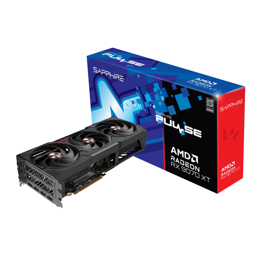 SAPPHIRE PULSE AMD Radeon™ RX 9070 XT Gaming OC 16GB GDDR6 Graphics Card