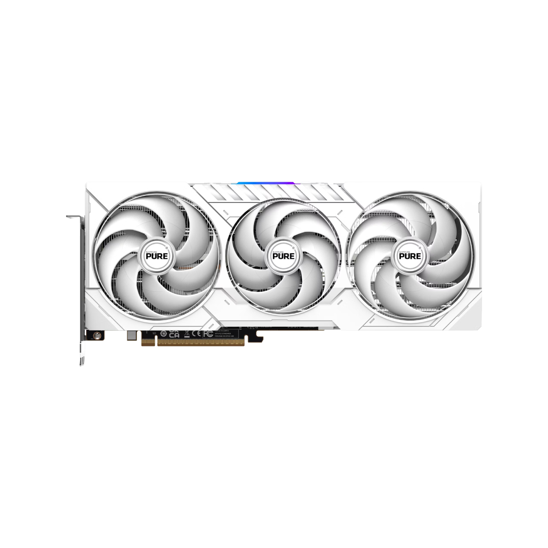 SAPPHIRE PURE AMD Radeon™ RX 9070 XT Gaming OC 16GB GDDR6 – White Edition 1