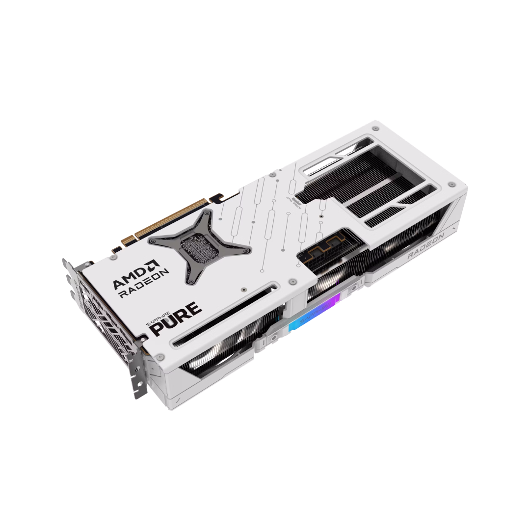 SAPPHIRE PURE AMD Radeon™ RX 9070 XT Gaming OC 16GB GDDR6 – White Edition 3