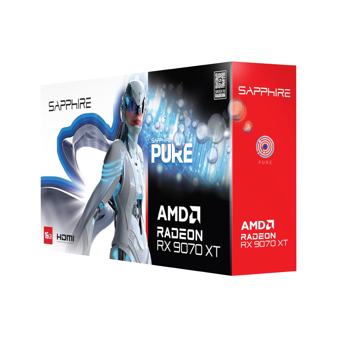 SAPPHIRE PURE AMD Radeon™ RX 9070 XT Gaming OC 16GB GDDR6 – White Edition 4