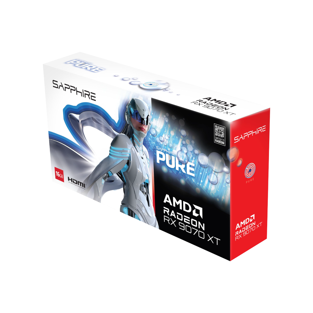 SAPPHIRE PURE AMD Radeon™ RX 9070 XT Gaming OC 16GB GDDR6 – White Edition 5