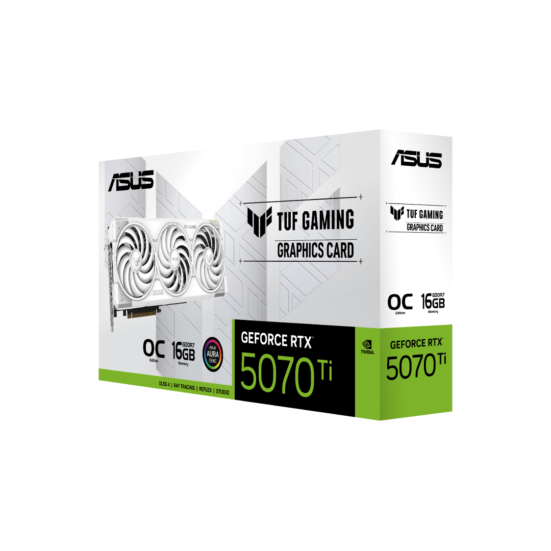 Asus VGA TUF-RTX5070TI-O16G-White-GAMING 9