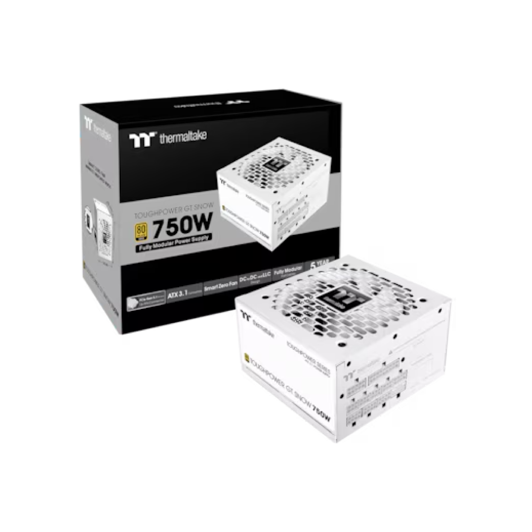 Thermaltake Toughpower GT Snow 750W 80+ Gold ATX 3.0 / PCIe 5.0 Fully Modular PSU (PS-TPD-0750FNFAGx-N)