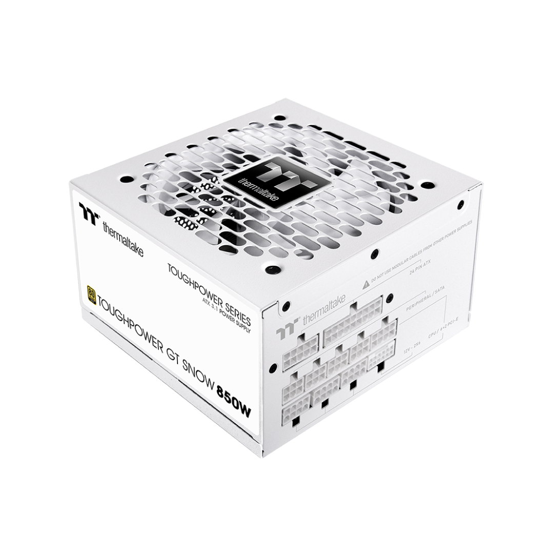 Thermaltake Toughpower GT Snow 850W 80+ Gold ATX 3.0 / PCIe 5.0 Fully Modular PSU (PS-TPD-0850FNFAGx-N) 1