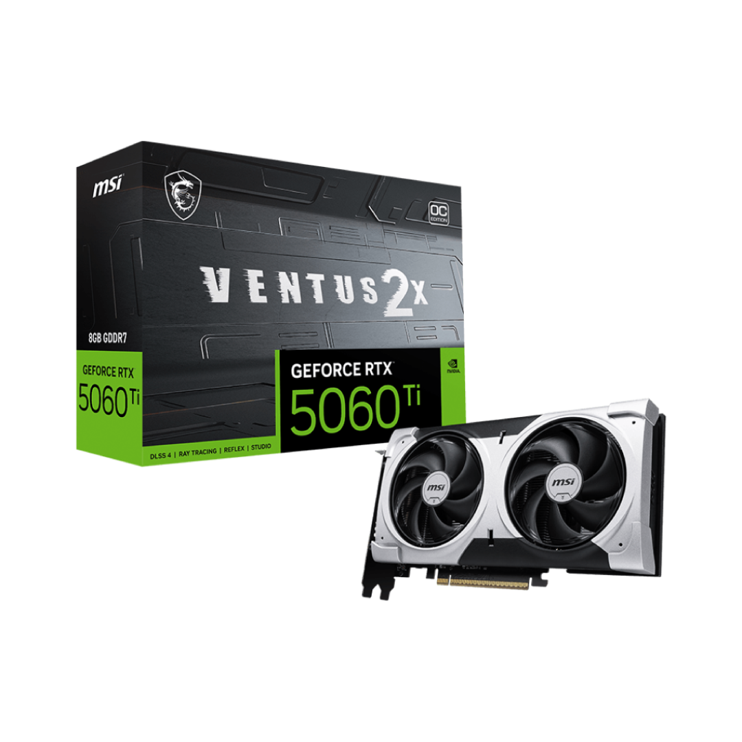 MSI GeForce RTX 5060 Ti 8G VENTUS 2X OC PLUS – GDDR7 Gaming Graphics Card