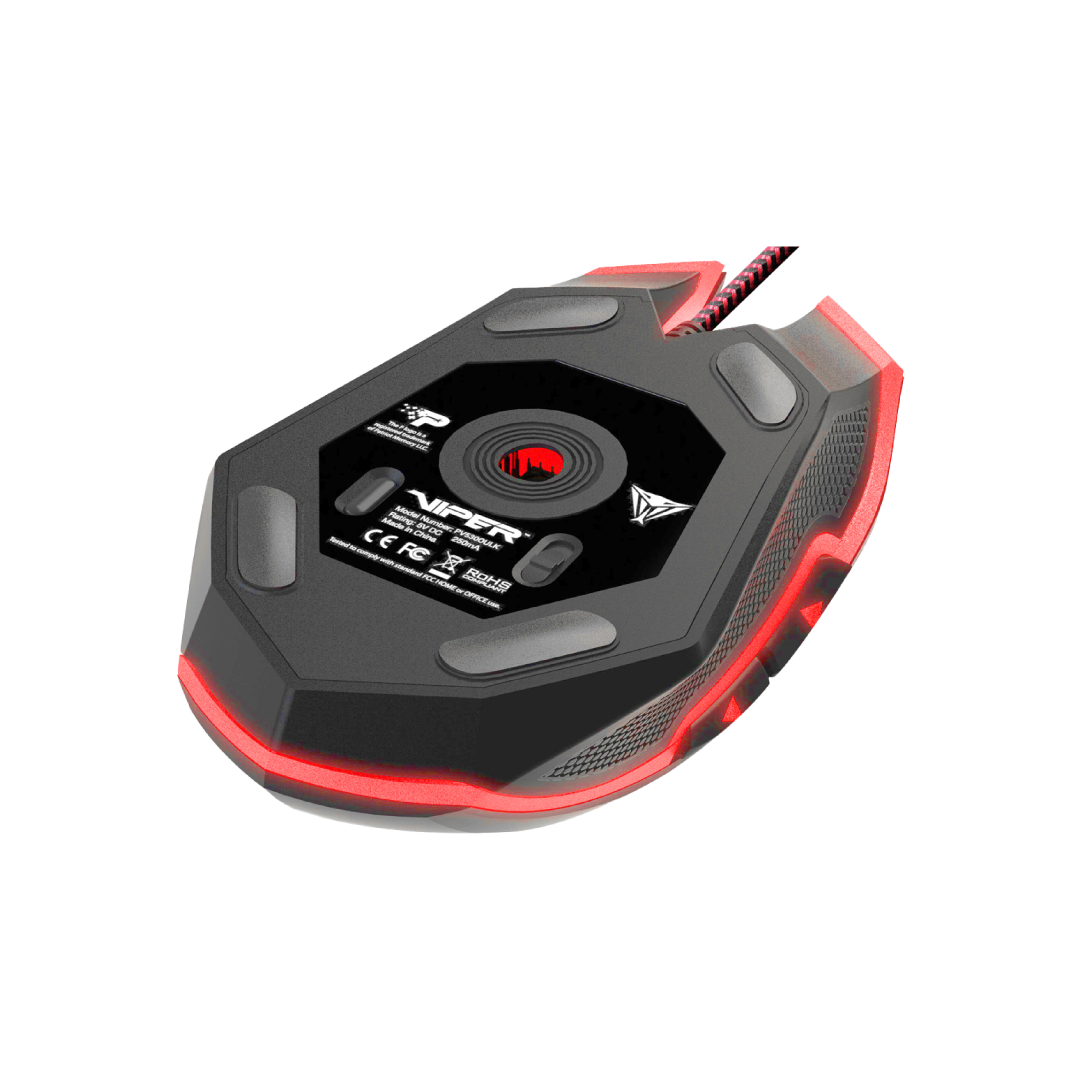 Patriot Viper V530 Gaming Mouse – 4000 DPI Optical Sensor / 7 Programmable Buttons / RGB LED / Ergonomic Design / USB Wired 7