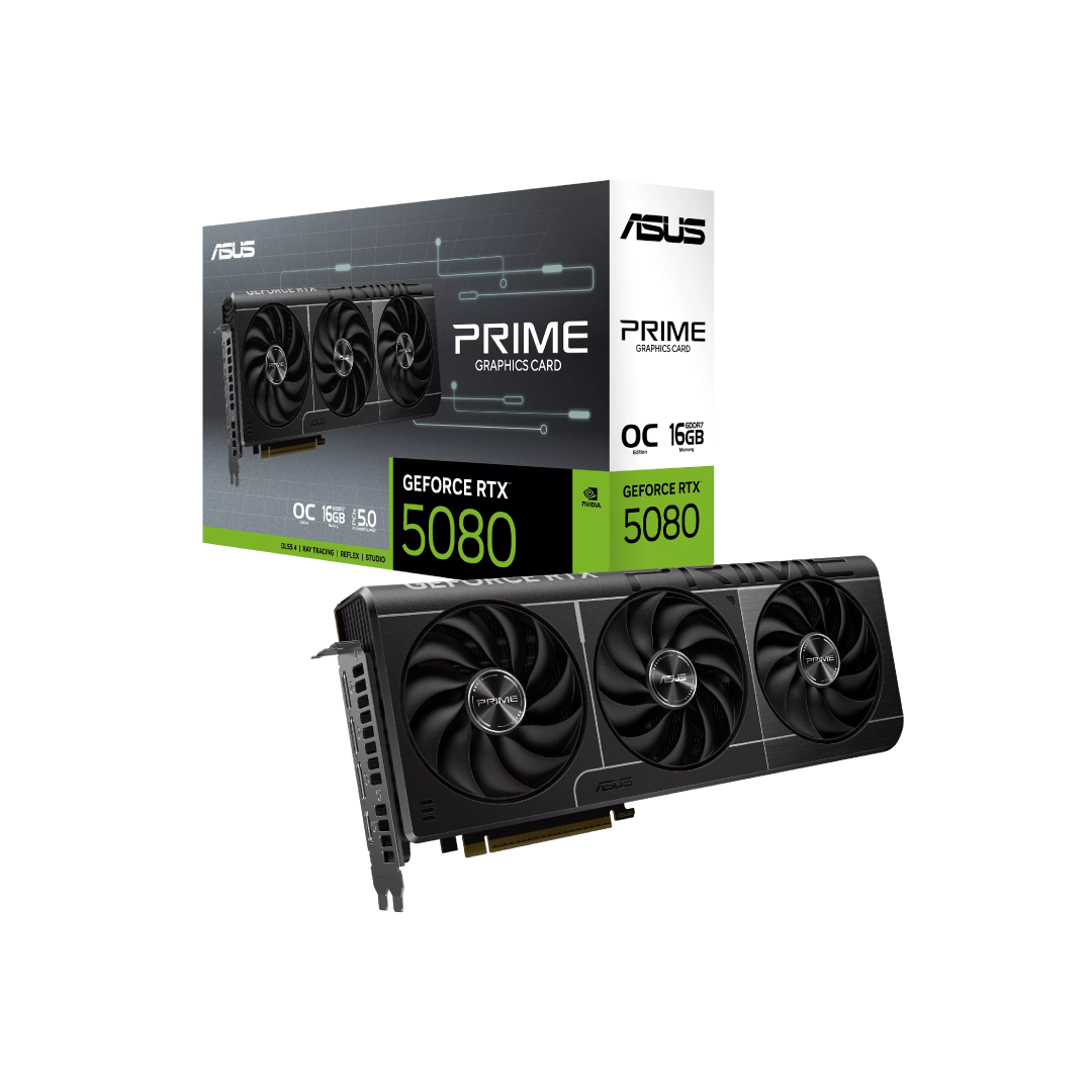 ASUS PRIME GeForce RTX 5080 OC Edition 16GB GDDR7 Graphics Card