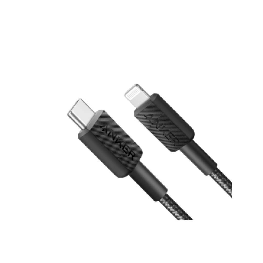 Anker 322 USB-C to Lightning 6ft — Black (A81B6H11) 1