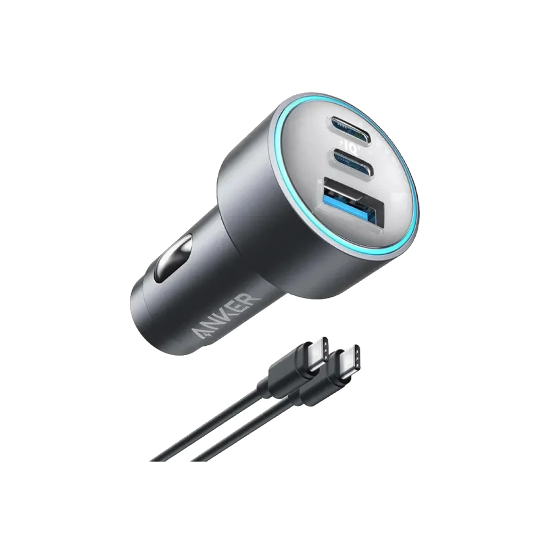 Anker Car Charger 167.5W 3-Port + Cable — Gray (B2737HA1)