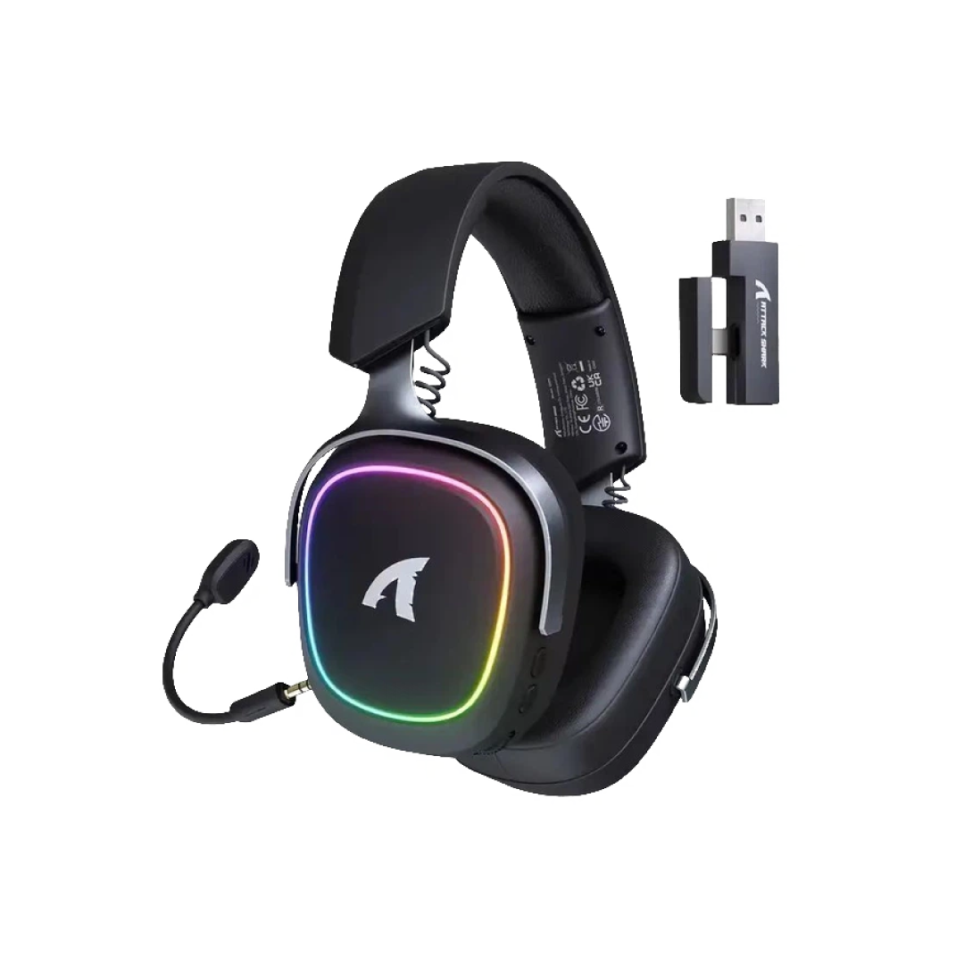 ATTACK SHARK G800 Black – Tri-Mode Wireless Gaming Headset 2