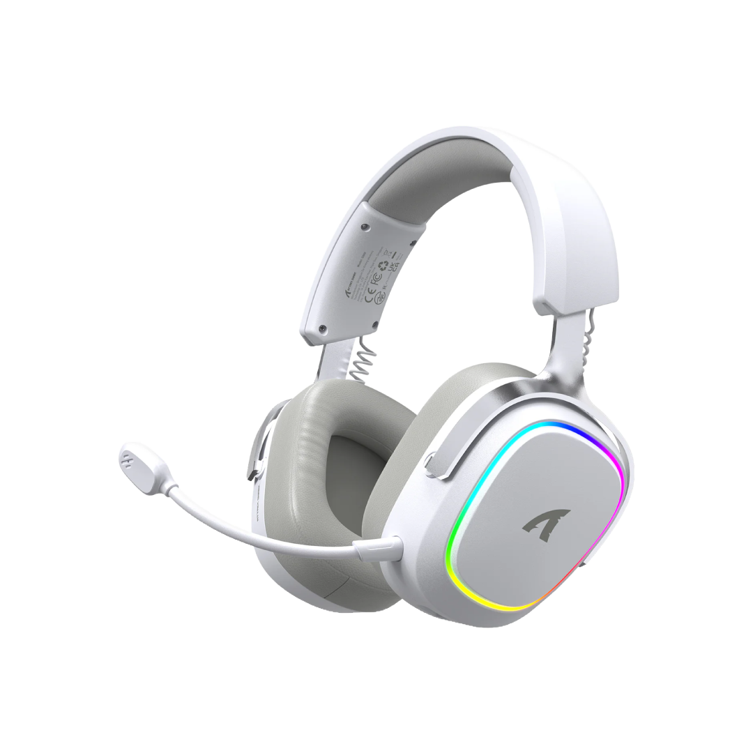 ATTACK SHARK G800 White – Tri-Mode Wireless Gaming Headset 1