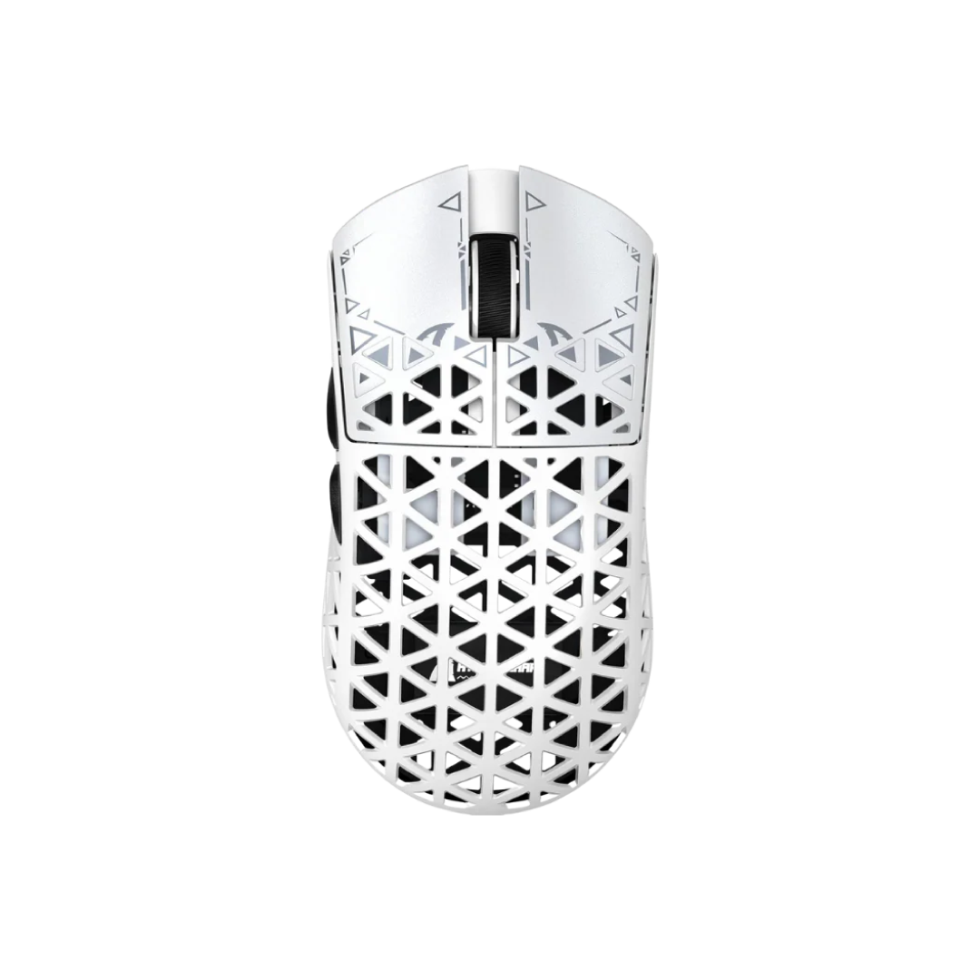 ATTACK SHARK R5 Ultra White – Ultra-Light Carbon Fiber Wireless 8K Gaming Mouse