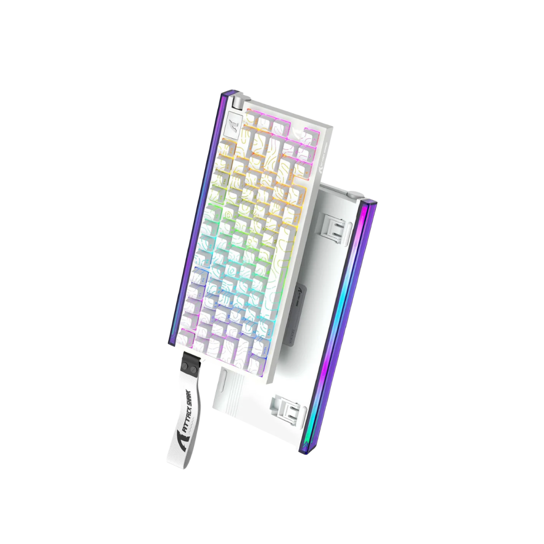 ATTACK SHARK R85 HE White Contour Line – 75% Hall Effect Magnetic Gaming Keyboard 2