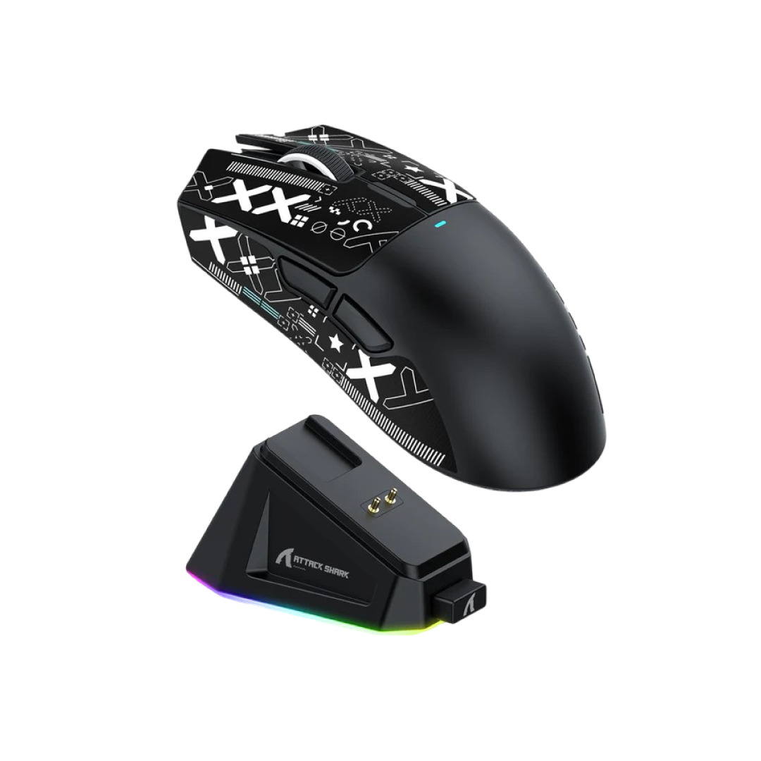 ATTACK SHARK X11 Black – Tri-Mode Wireless Gaming Mouse with Charging Dock 2