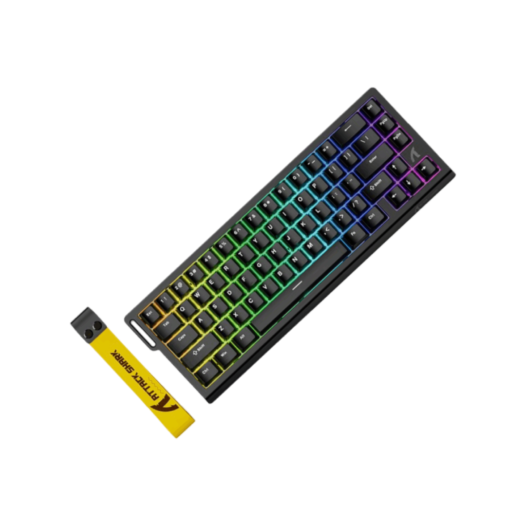 ATTACK SHARK X68 HE Black Contour Line – 65% Hall Effect Magnetic Gaming Keyboard 2